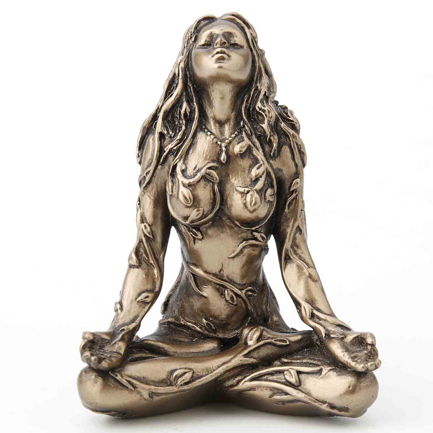 Small Earth Gaia Sitting Lotus Pose Statue