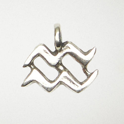 Zodiac Necklace - Aquarius: Pewter