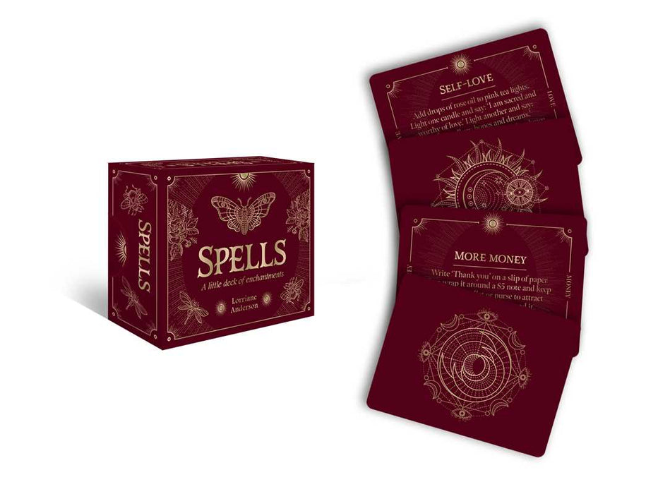 Spells: A little deck of enchantments by Lorriane Anderson: Flashcards; 40 pages / English