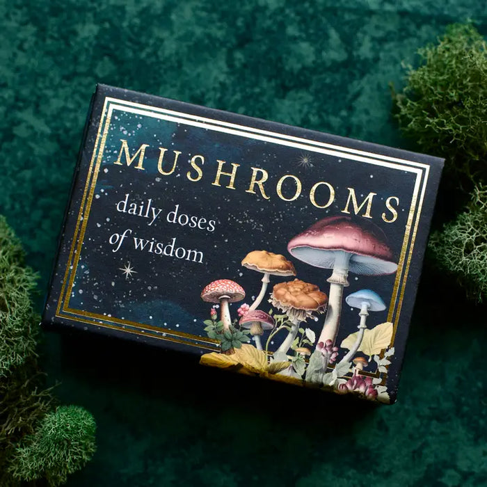 Mushrooms: Daily Doses of Wisdom (36 Gilt-Edged Mini Cards)