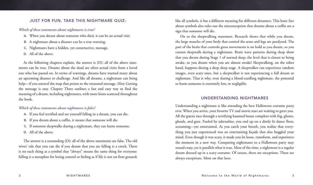 Nightmares: The Dark Side of Dreams and Dreaming: Hardcover