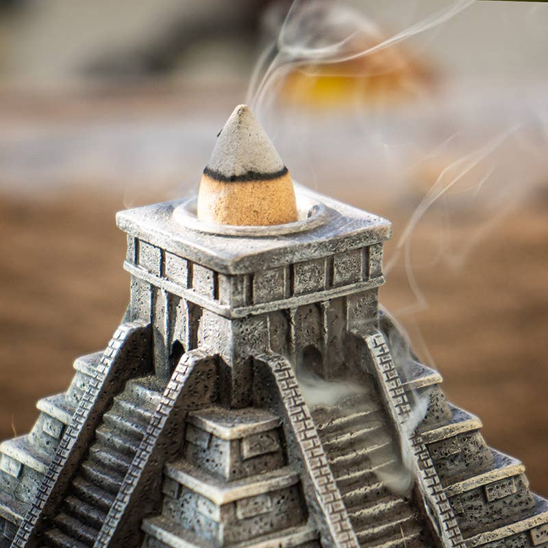 Aztec Pyramid Backflow Incense Burner