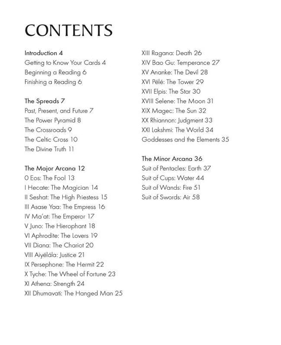Mythic Goddess Tarot by Jayne Wallace: Mixed Media; 64 pages / English