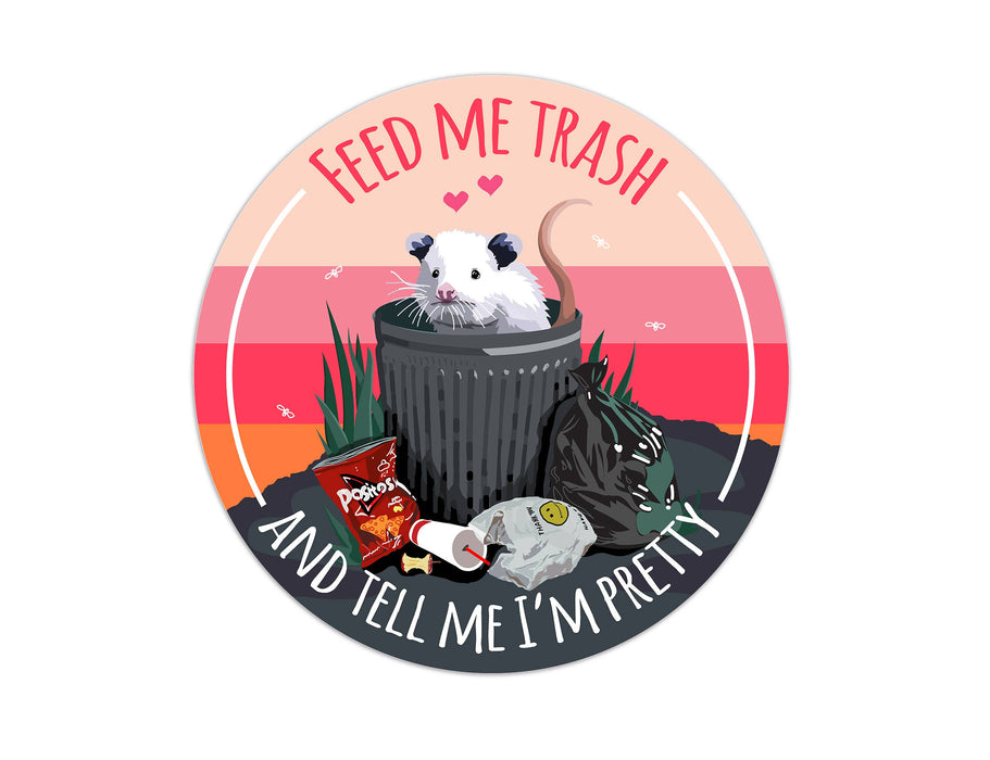 Feed Me Trash Possum Sticker
