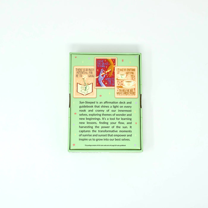 Sun-Steeped: Affirmation Deck: 54 Cards & Guidebook