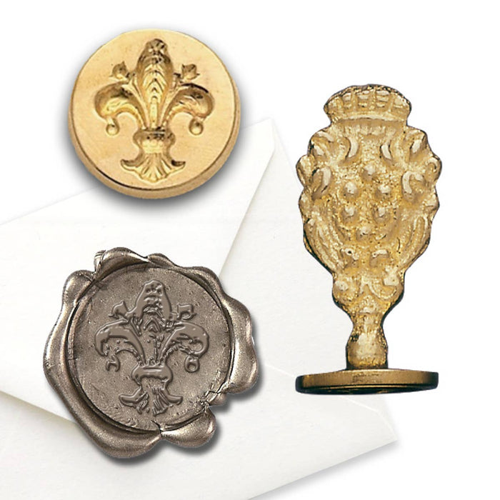 Florentine Brass Wax Seal Stampers-Fleur De Lis