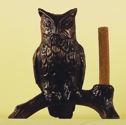 Brass Owl 3D Incense Holder