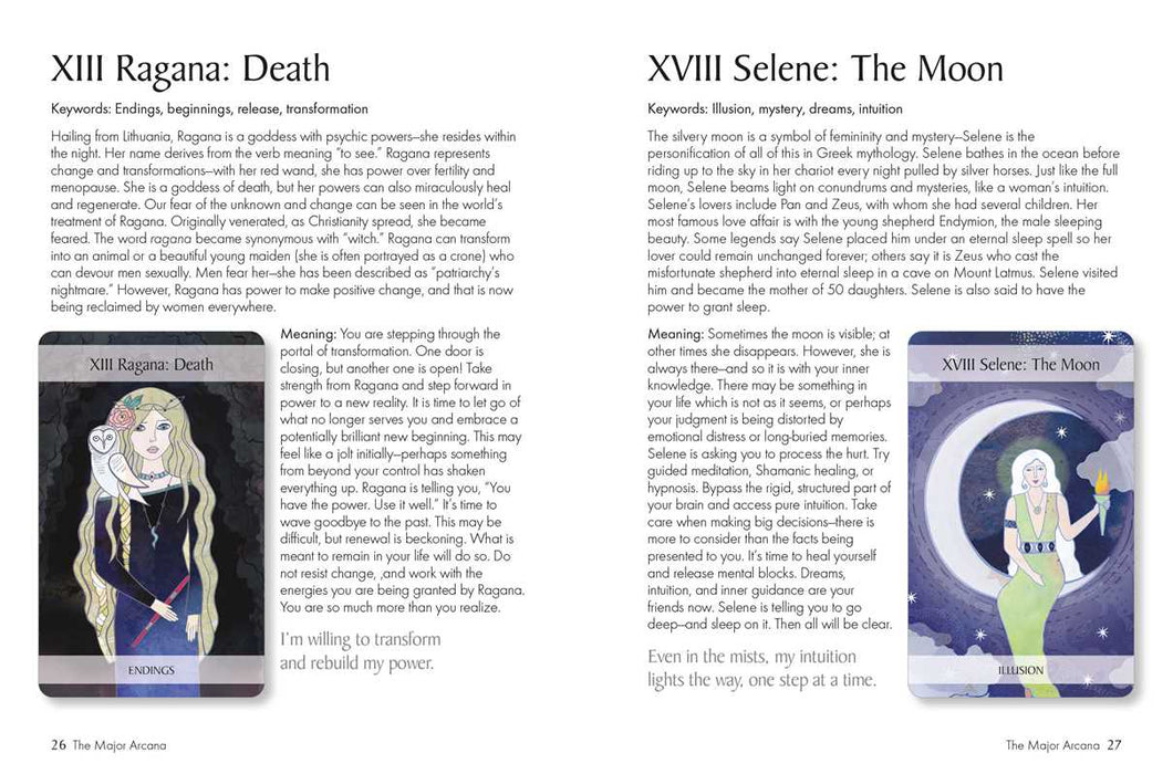 Mythic Goddess Tarot by Jayne Wallace: Mixed Media; 64 pages / English