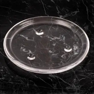 Glass 3" Diameter Pillar Plate