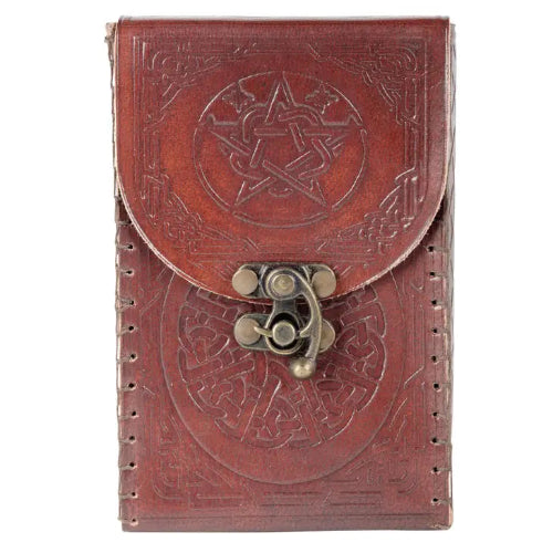 Pentagram Leather Tarot Card Holder