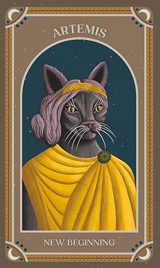 Cat Gods, Goddesses, Deities, and Demons Oracle Deck by Natalie Bovis