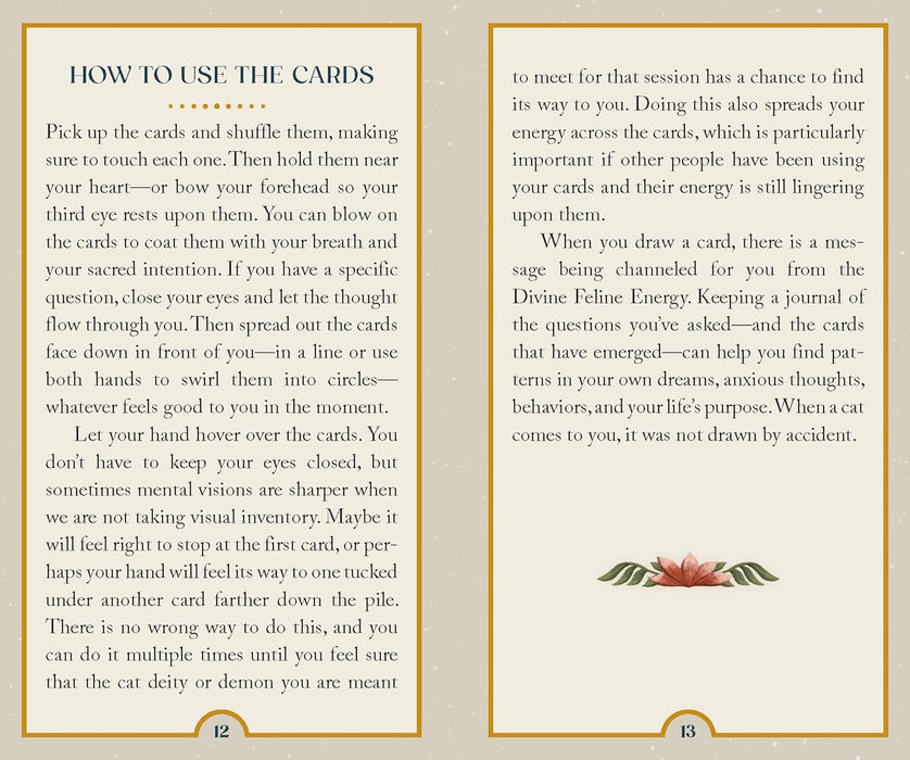 Cat Gods, Goddesses, Deities, and Demons Oracle Deck by Natalie Bovis