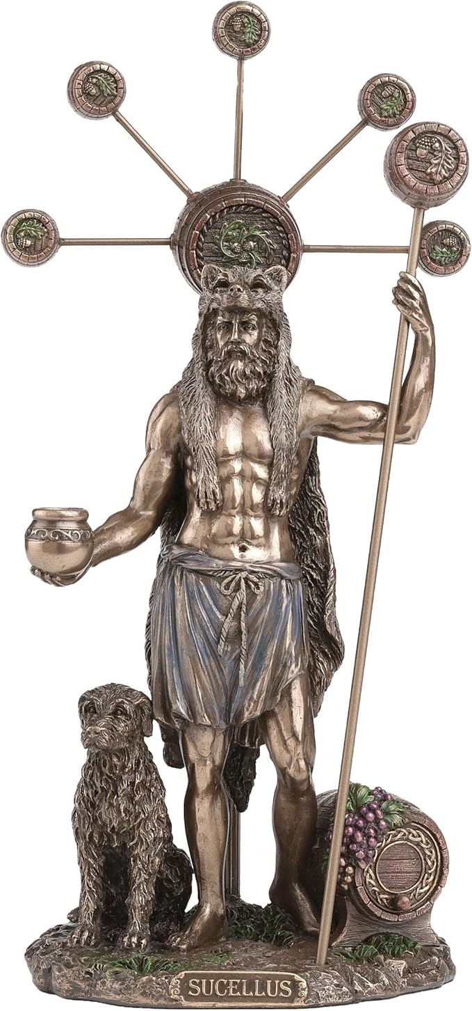 Sucellus The Celtic Hammer God of Nature and Fertility Statue