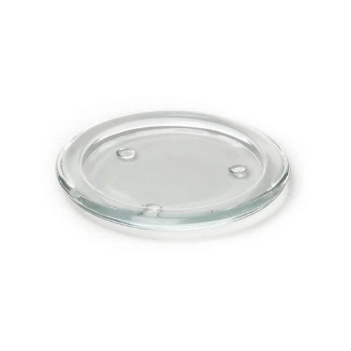 Glass Candle Plate Clear