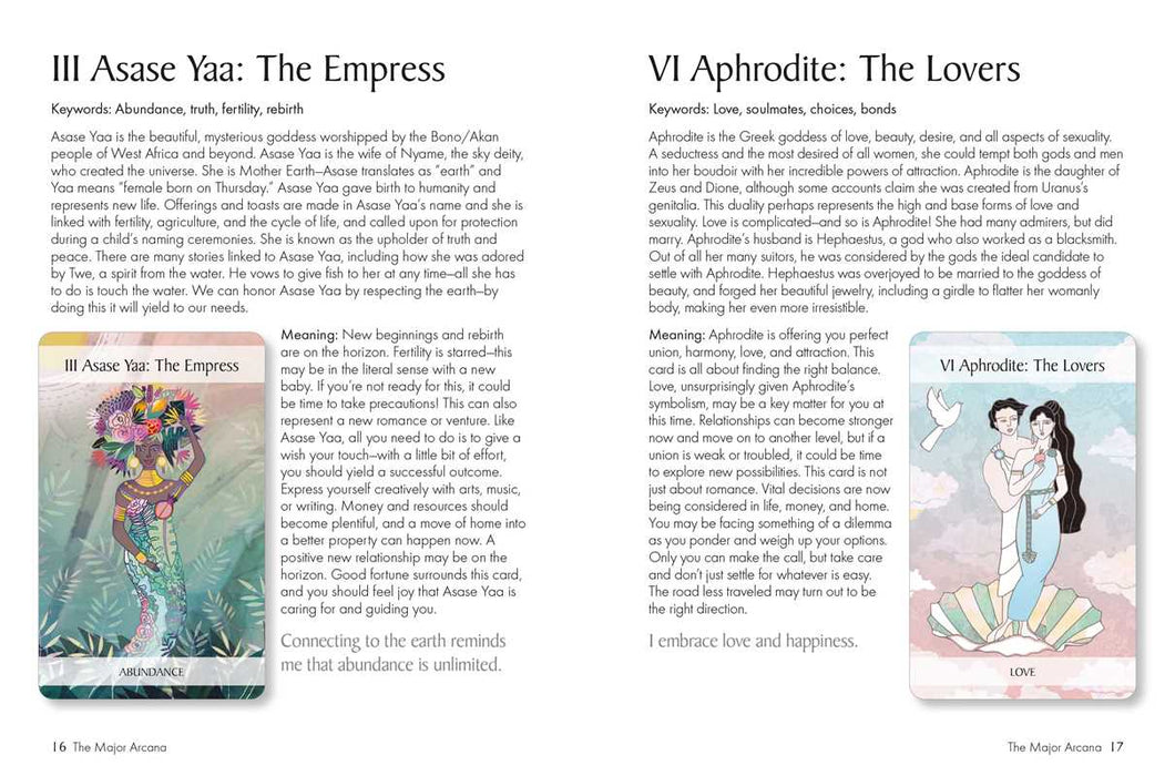 Mythic Goddess Tarot by Jayne Wallace: Mixed Media; 64 pages / English
