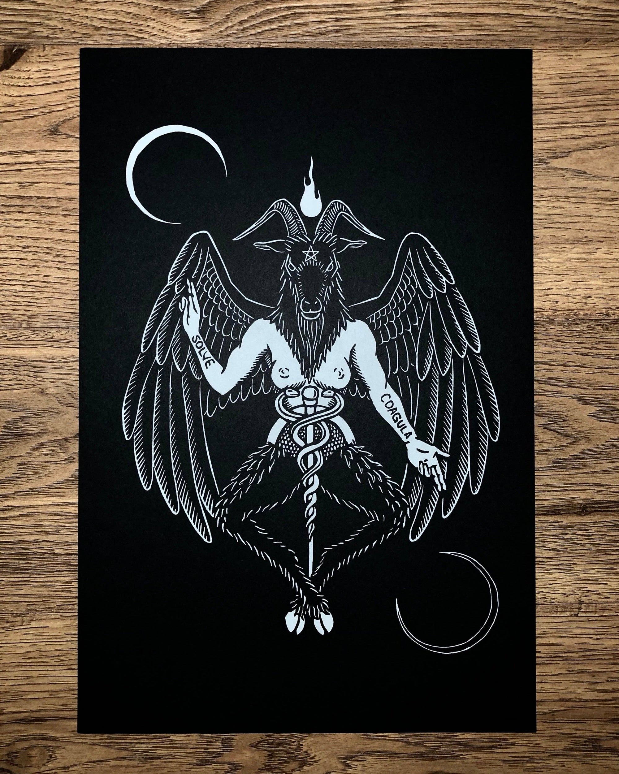 Baphomet screen print