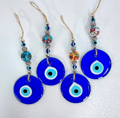 Evil Eye w/Large Bead Wall Hanging