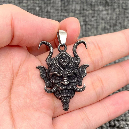 Blackening S.Steel Evil Spirit Pendant