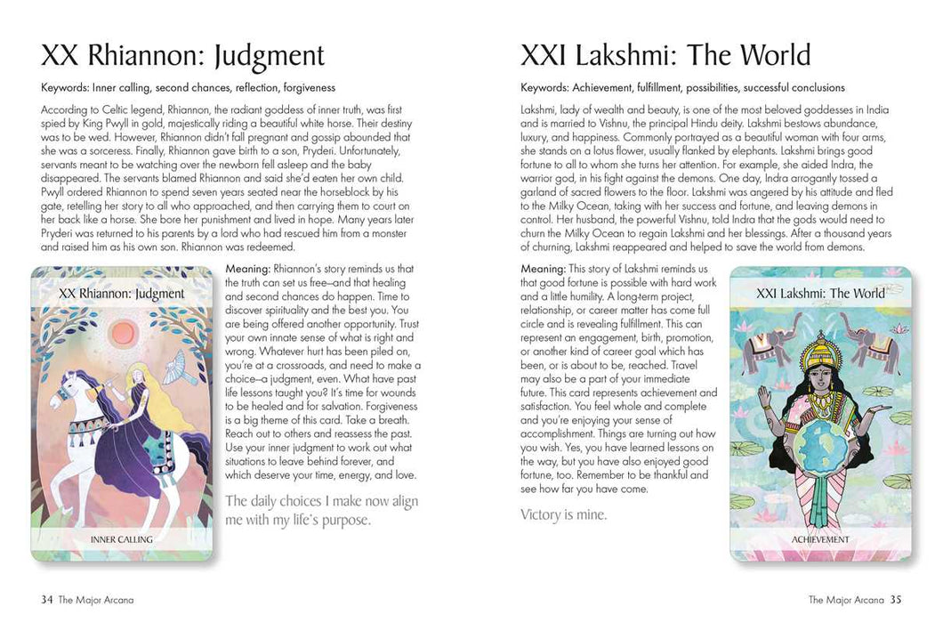 Mythic Goddess Tarot by Jayne Wallace: Mixed Media; 64 pages / English