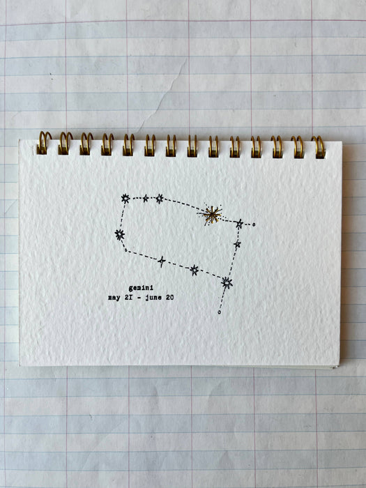Zodiac Constellations Notebook