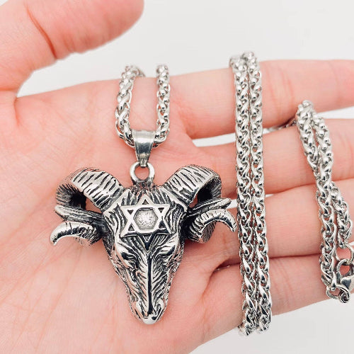 Goat Head Stainless Steel Pendant