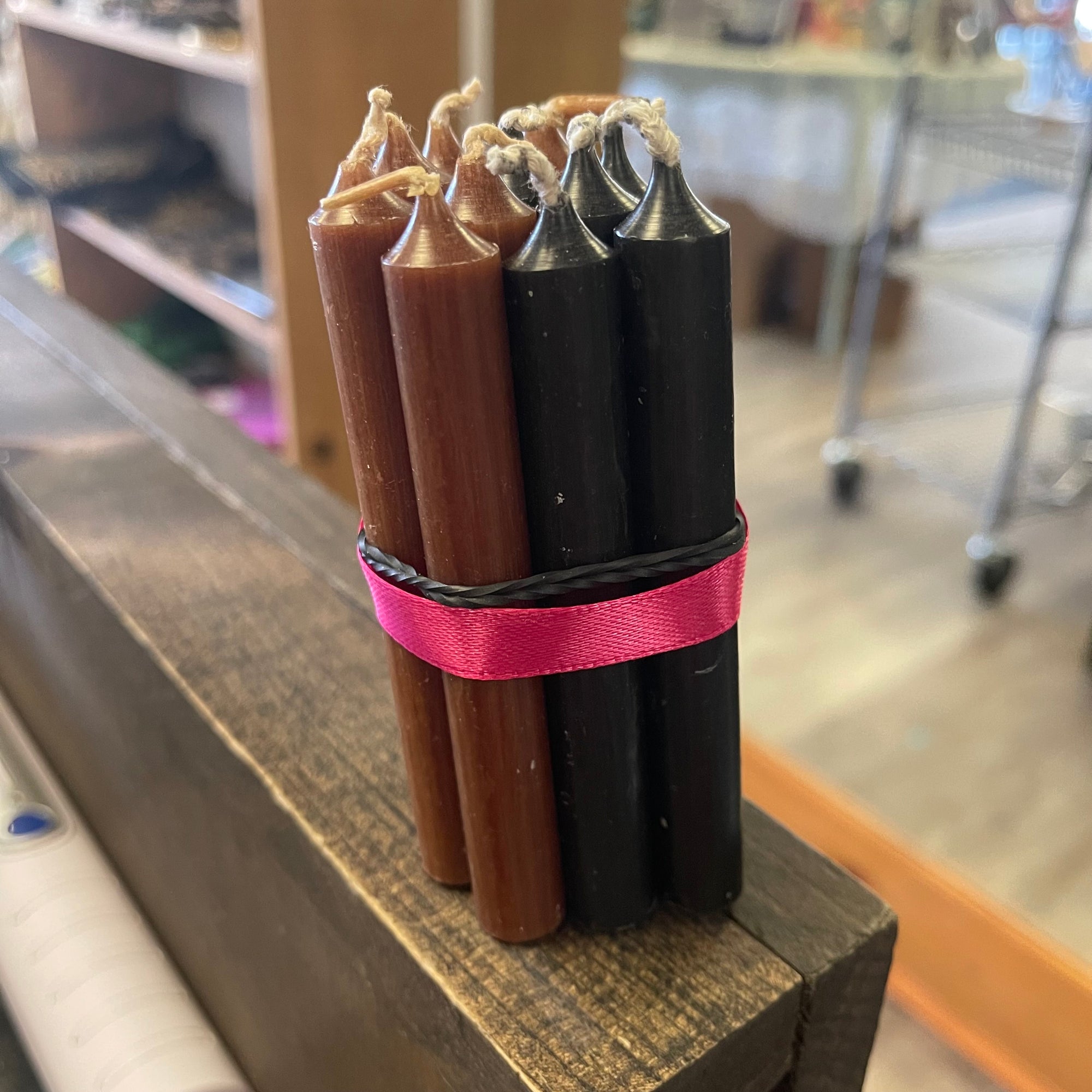 Black and Brown Chime Candle Bundle--Krampus