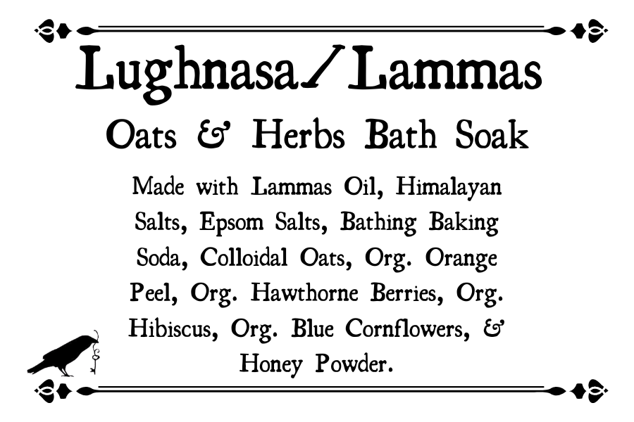Lughnasa/Lammas Oats & Herbs Bath Soak