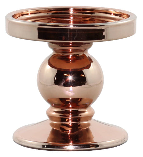 Estelle Pillar Candle Holders Bronze: Large
