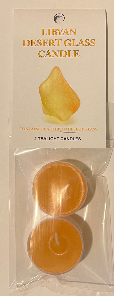 Libyan Desert Glass Tealight Candle