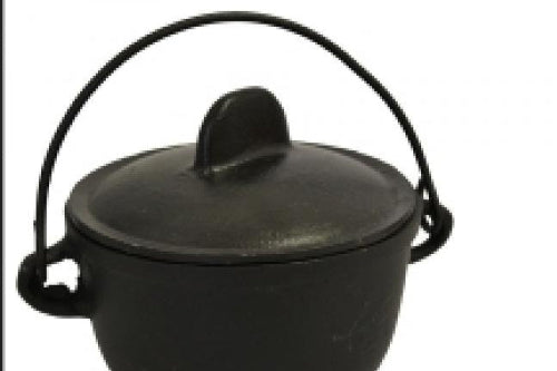 Cast Iron Cauldron with Lid