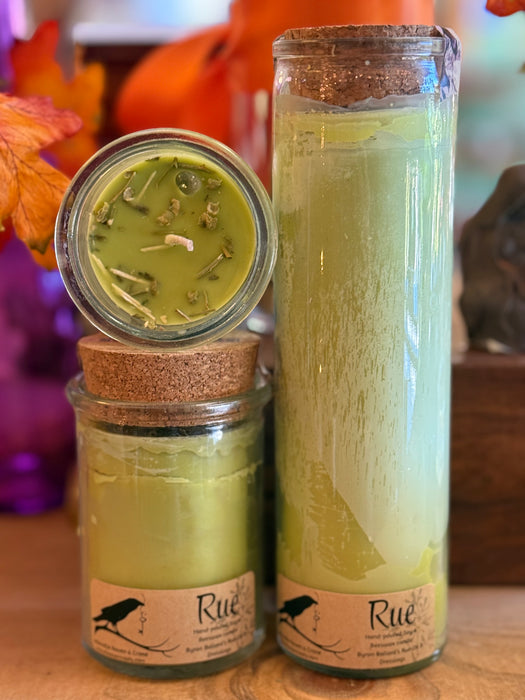 Rue Beeswax/Soy Blend Candle