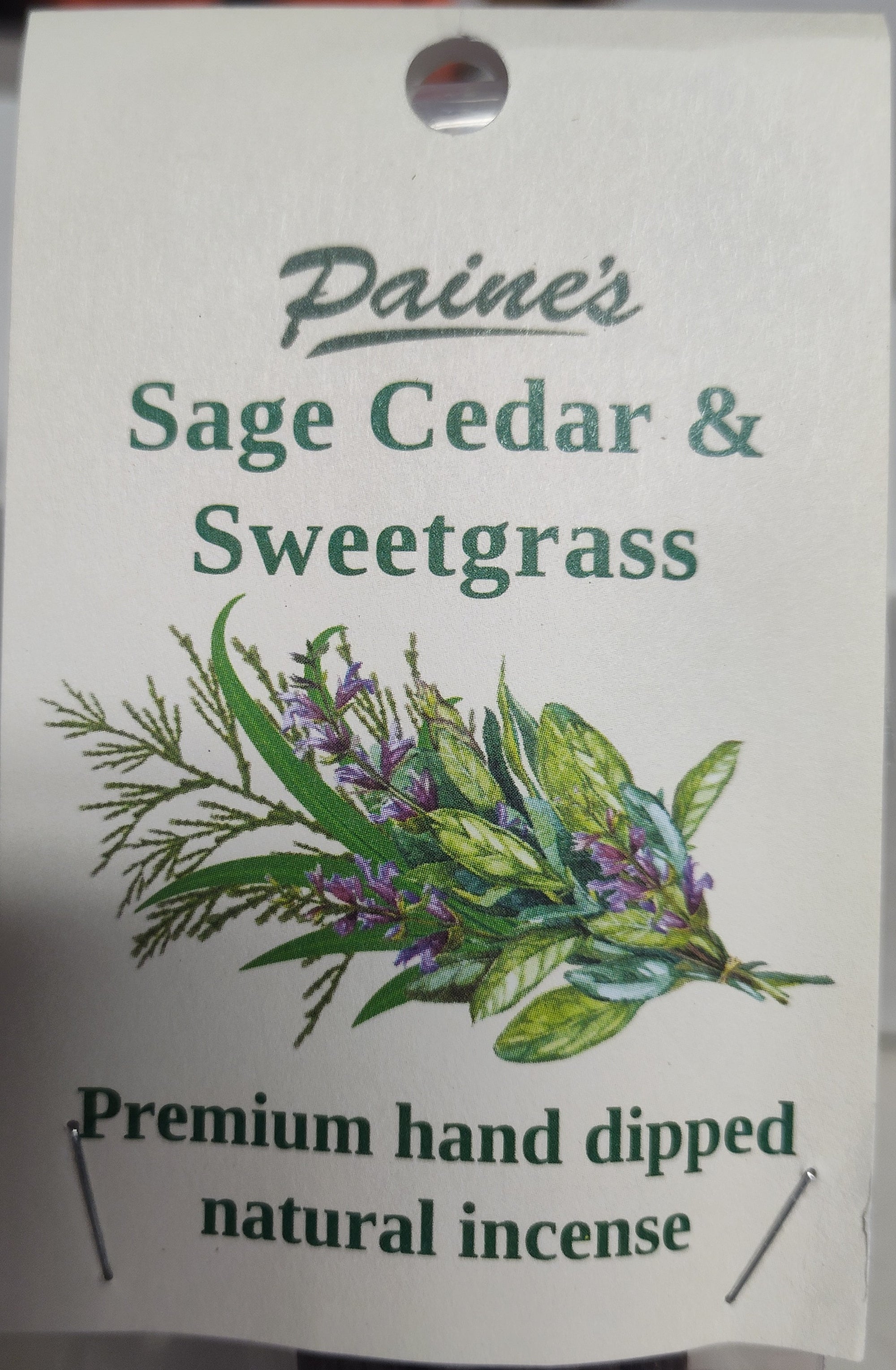 Paine's Stick Incense-Sage Cedar & Sweetgrass