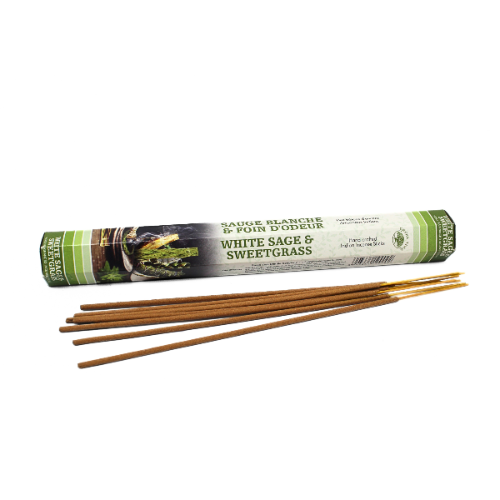 Green Tree White Sage & Sweetgrass Incense: Agarbatti