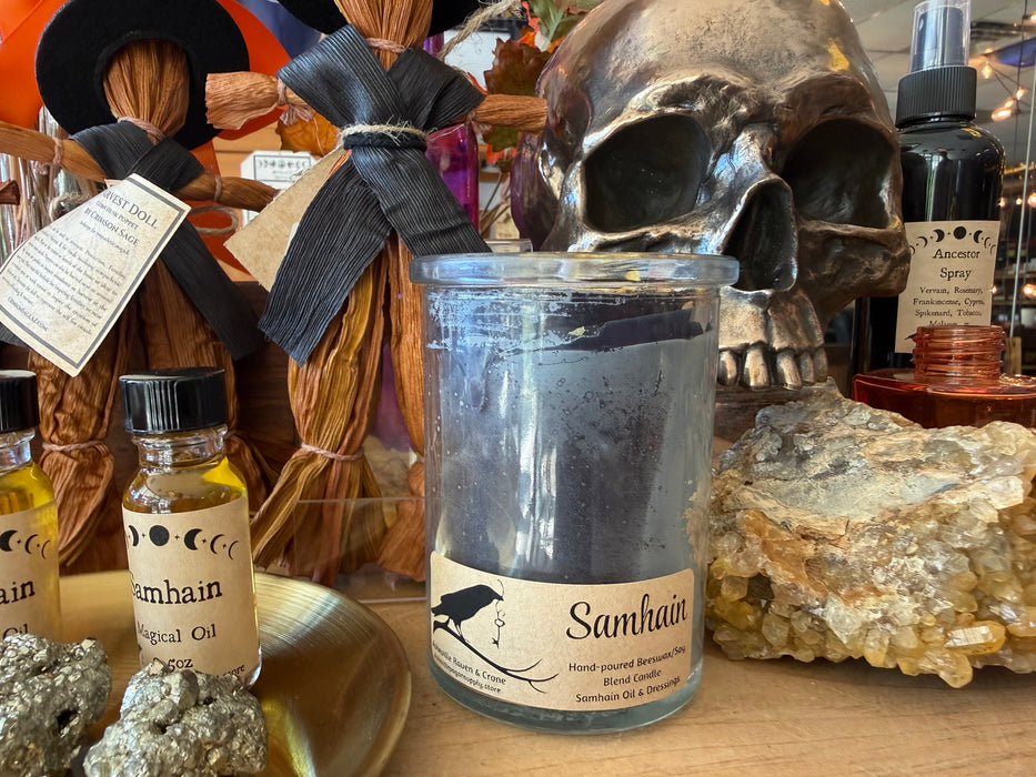 Samhain Ritual Beeswax/Soy blend Candle