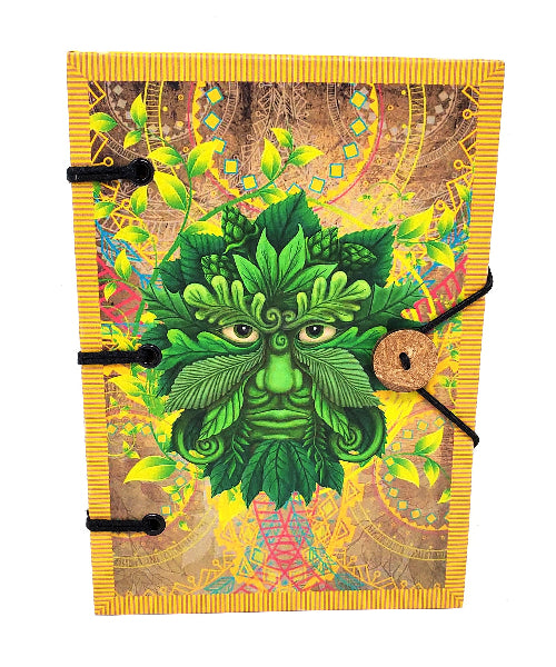 Green Man Printed Hardcover Journal 5x7"