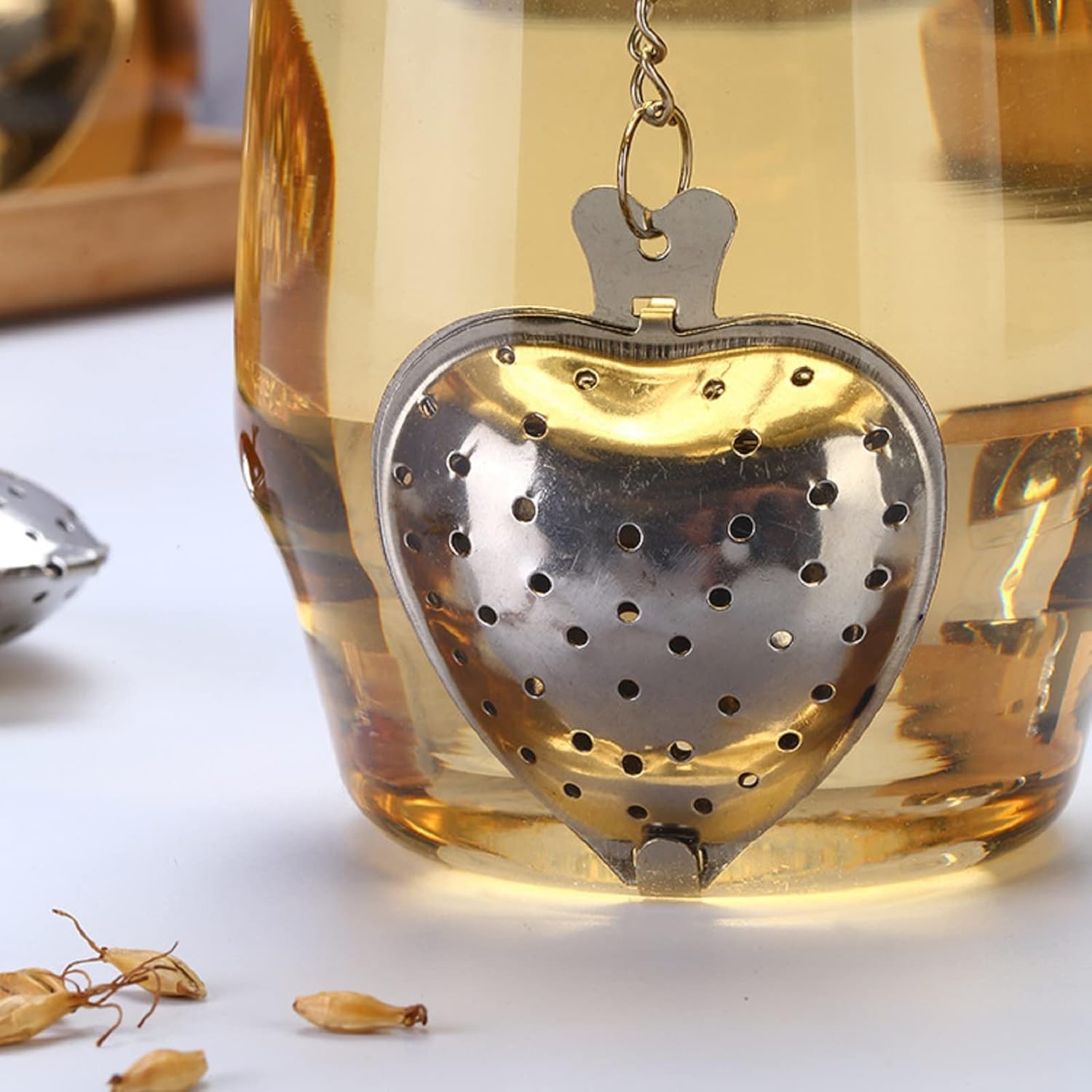 Heart Shaped Stainless Steel Mesh Tea Strainer