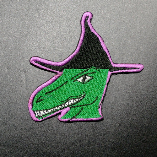 Tyrannosaurus Hex Dinosaur Witch Iron On Patch