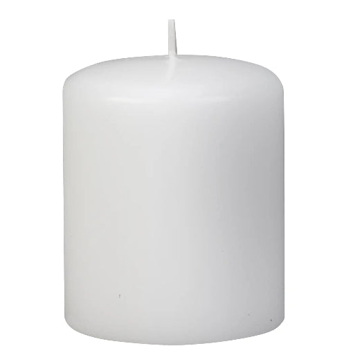 White Pillar Candle - 4" X 6"