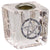 Mini Glass Candle Holder Pentacle Clear