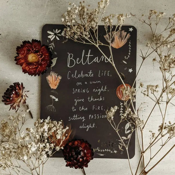 Beltane Blessings Art Print Altar Card