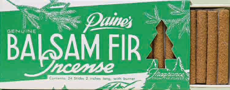 Paine's Balsam Fir Incense Sticks With Burner