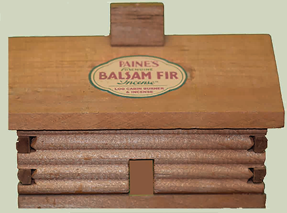 Large Cabin Burner with Balsam Fir Incense 4"x3 1/2"x3"