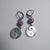 JA Red Evil Eye Balance Yin-Yang Earrings