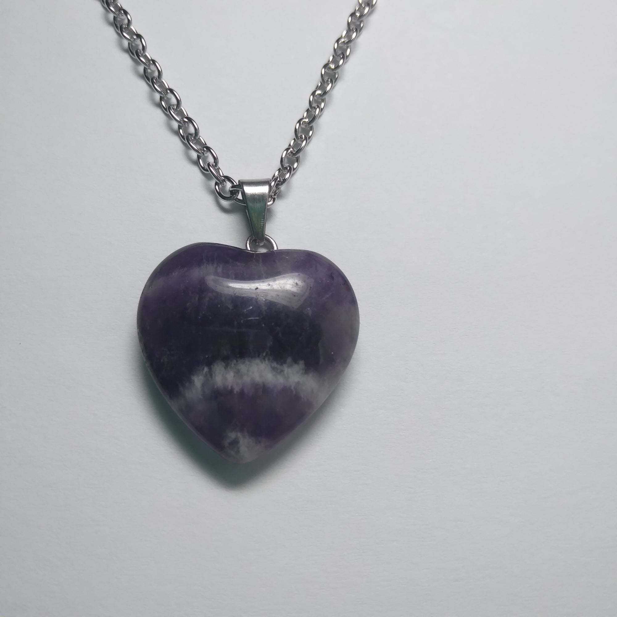 JA Gemstone Heart Necklace
