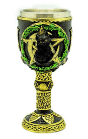 Cat/Pentagram Goblet