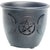 Metal Smudge Pot - Triple Moon w/Pentacle Small