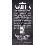 Amulets Rune for Wealth pewter charm necklace