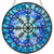Glass Suncatcher 6in - Helm of Awe w/ Runes