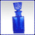 1/3 oz Blue glass rectangular bottle