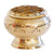 Brass Burner Flower Engraved with Grid 2 Inch by 2.27 Inches
